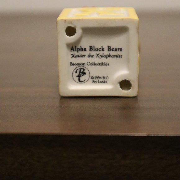 Alpha Block Bears Bronson Collectables "C", "J" or "X" - One Statue Per Purchase - Picture 13 of 15